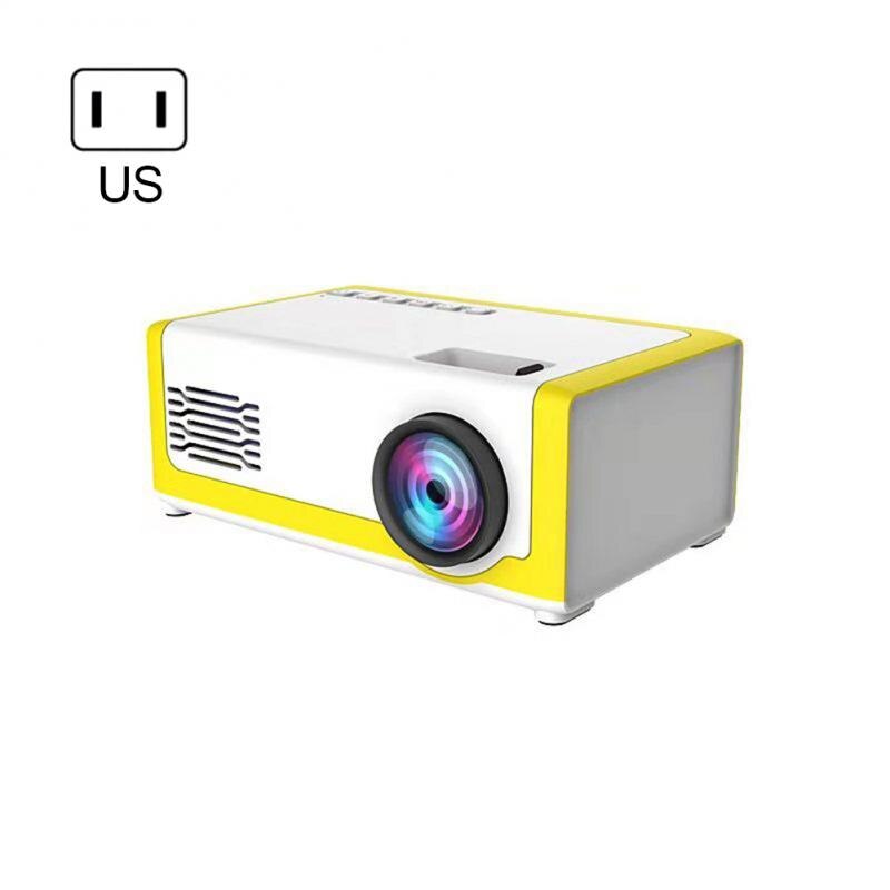 1200 Lumens Children's Mini Projector Support 1080P HD Projectors LCD LED Home Theater Projector Portable Entertainment Cinema: White