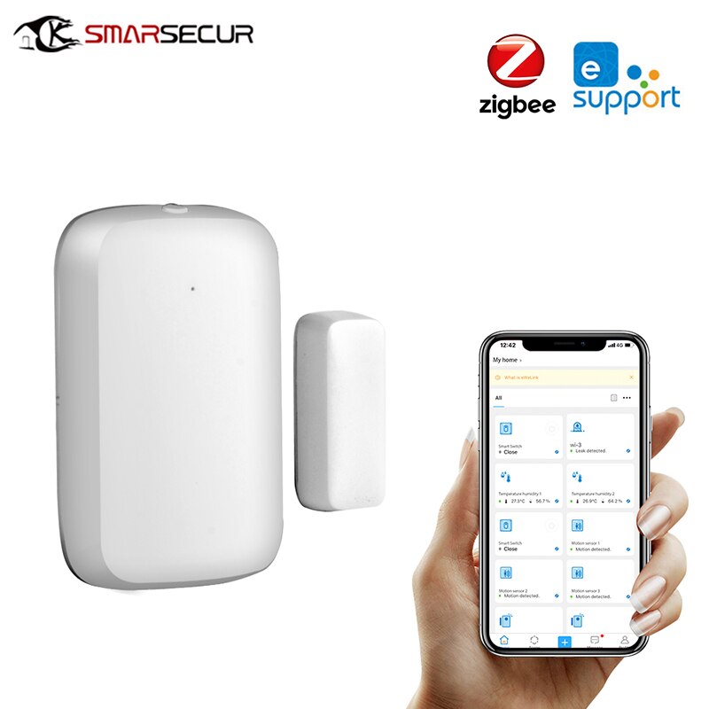 Smart-Tür / Fenster-Sensor | Zigbee 3.0 | Batteriebetrieben | Android™ / IOS | Weiss main image 0
