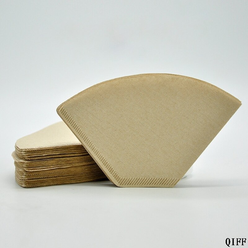 101 "V" Shape Coffee Cup Filter Paper Espresso Machine Mocha Pot Strainer Sheet Mar28