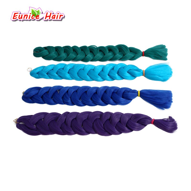 Crochet Braiding Hair one piece 82 inch Synthetic Braiding Hair 165g/piece pure color Jumbo Braid Hair Extensions