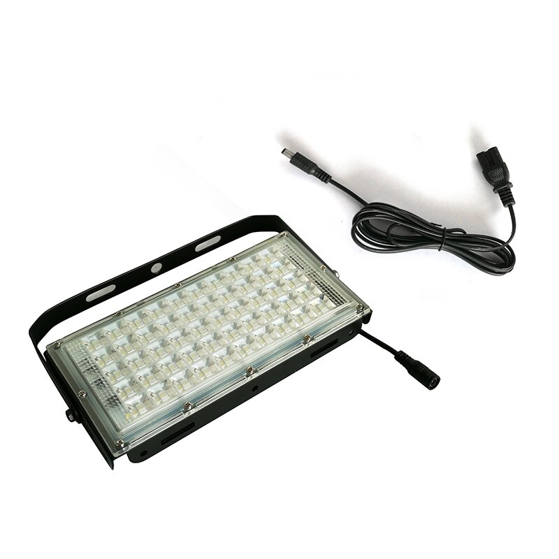 LED Flood Light DC12-85V 50W Outdoor Waterproof Spot Light Xtra Bright LED Camping Lamp Tripod Extensible Night Market Lights: 3 Pin Plug Lamp