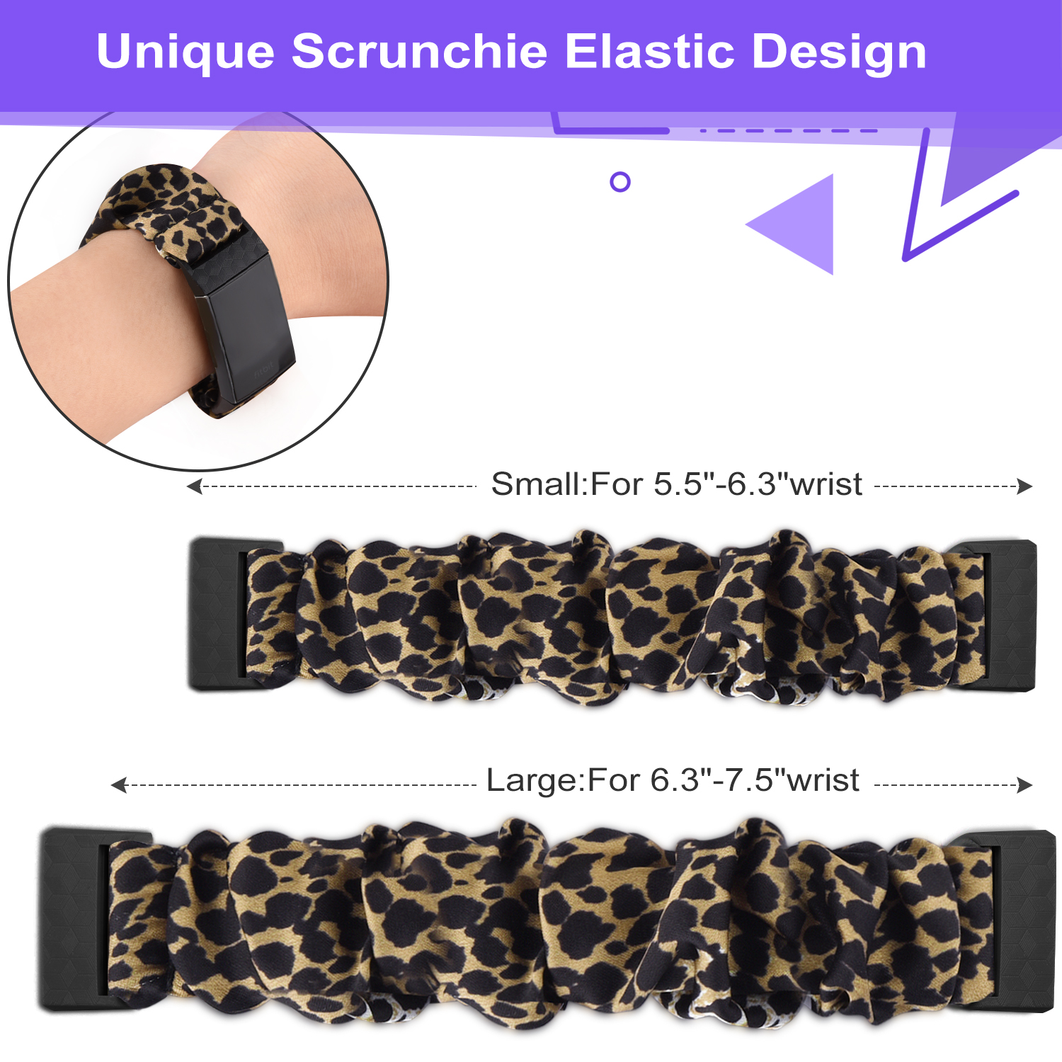Nuovo cinturino elastico Scrunchie per Fitbit Charge 4 cinturino in tessuto a 3 cinturini cinturino per cinturino Fitbit Charge 3 4
