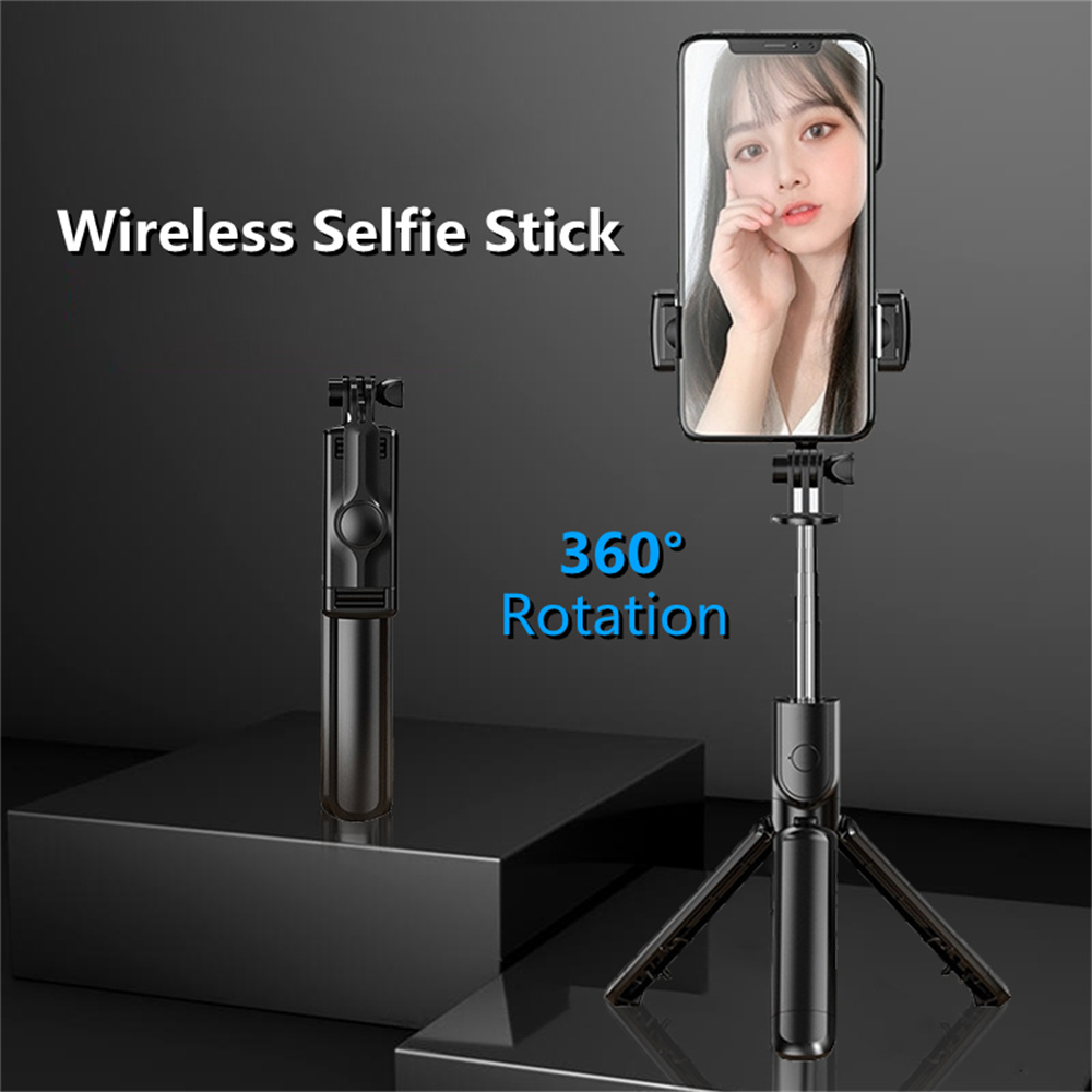 VBNBV 2025 Nuovo treppiede per fotocamera smartphone, supporto per telefono con otturatore Bluetooth, staffe per selfie stick wireless con supporto per telefono