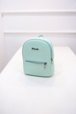 College Wind Mini Schoudertas Pu Leer Mode Meisje Snoep Kleur Kleine Rugzak Vrouwen Tas: Green