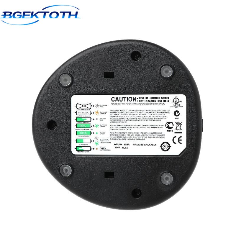 BGEKTOTH Basis Ladegerät für Motorola CP040 CP140 CP150 CP160 CP180 CP200 CP200XLS EP450 GP3188 Walkie Talkie Radio Zubehör
