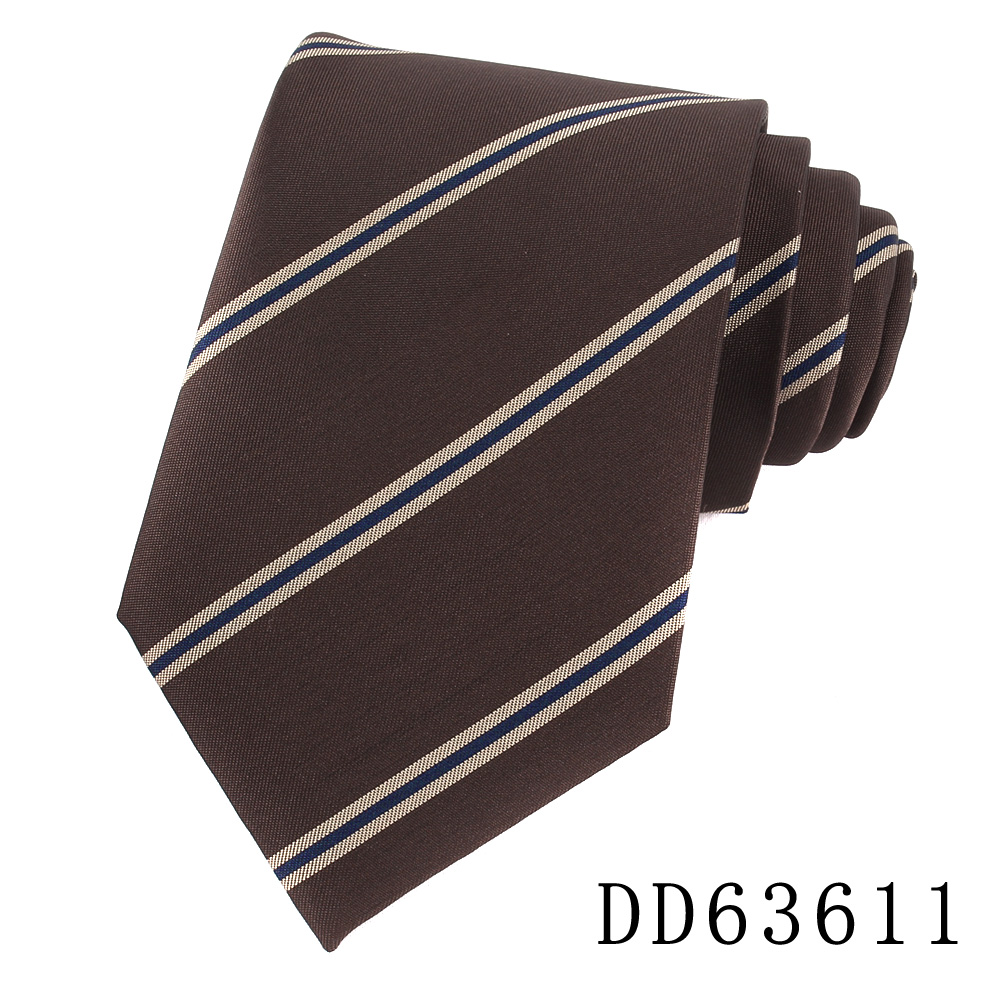 Men Ties Suits Men's Neck Tie For Wedding Striped Necktie For Groomsmen Light Brown Ties For Men Women Good: Silver