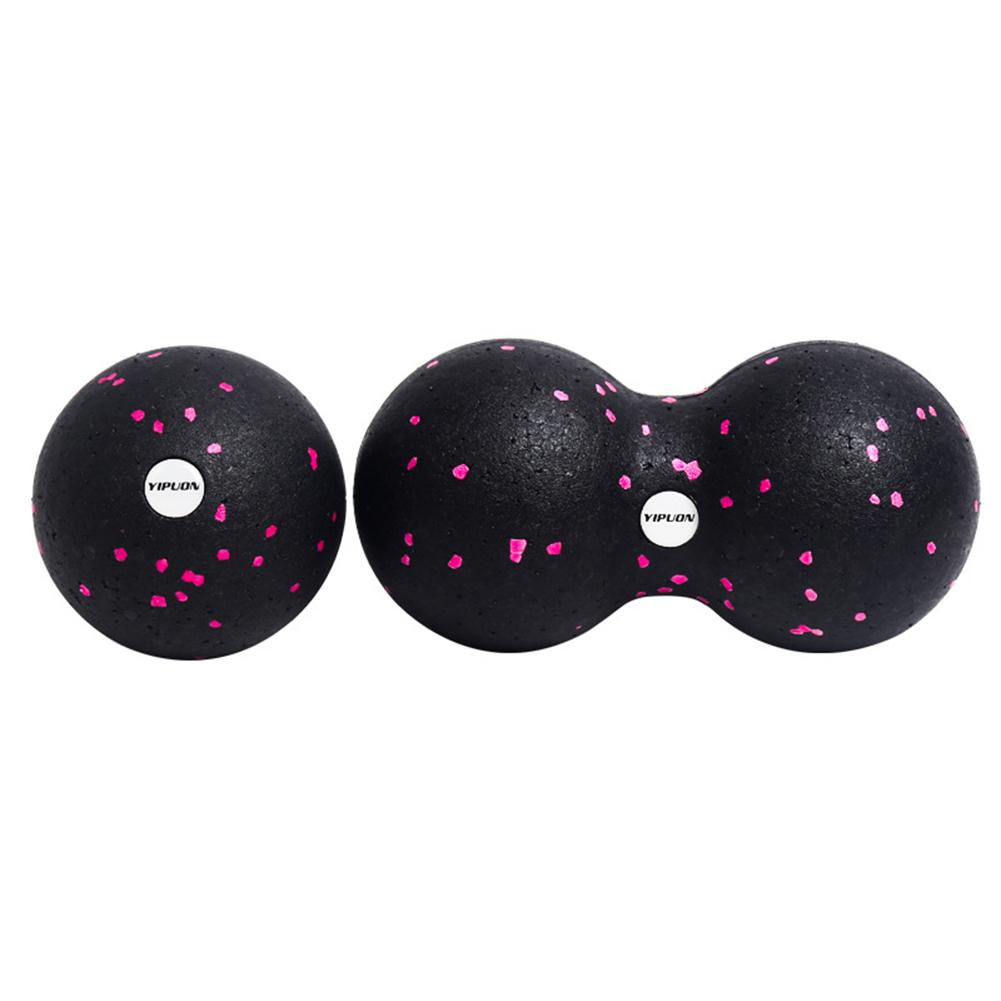 Peanut yoga ball trening dypvev massasje ball kit for myofascial trigger point release lacrosse ball muskel rulle massasjeapparat: Rosa