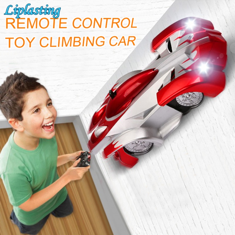 Remote Control Wall Climbing RC Car with LED Lights 360 Degree Rotating Stunt Toys Antigravity Machine Wall car for children