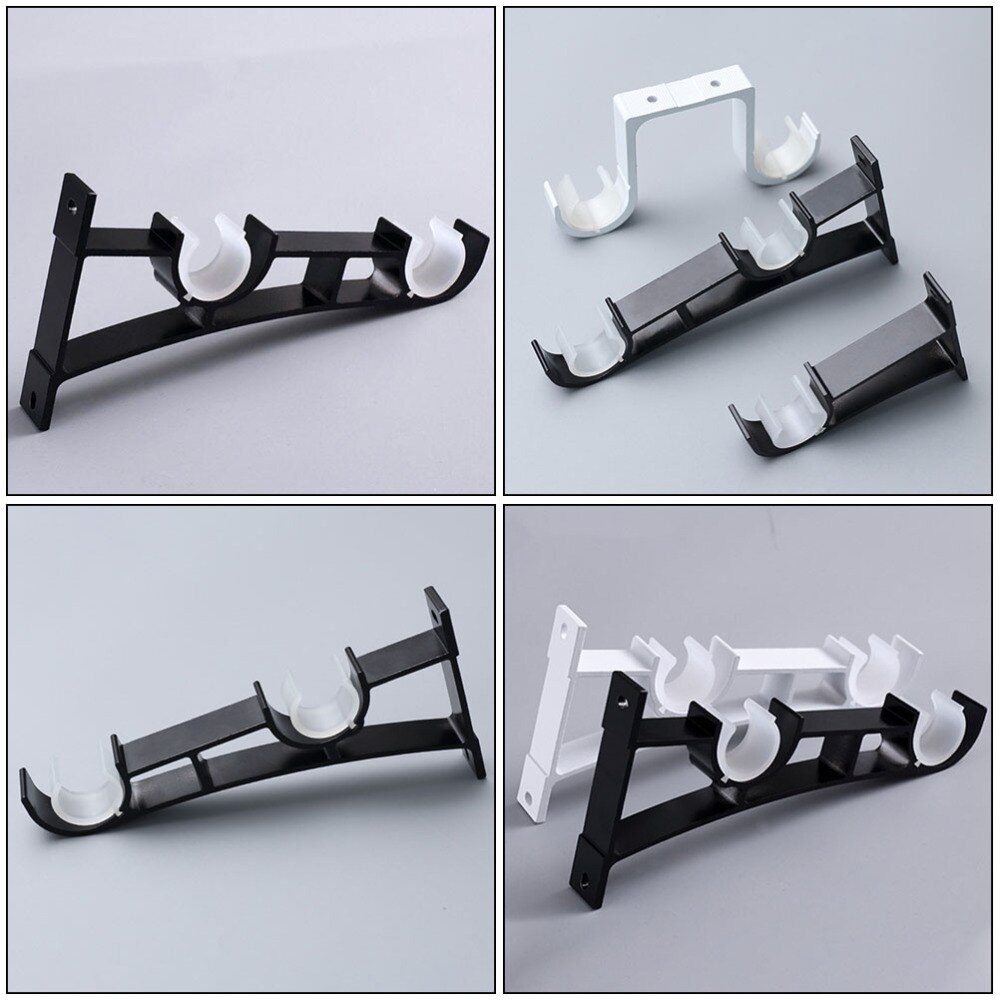 1pc Aluminum Alloy Thicken Curtain Rod Holder Wall Mount Curtain Rod Bracket