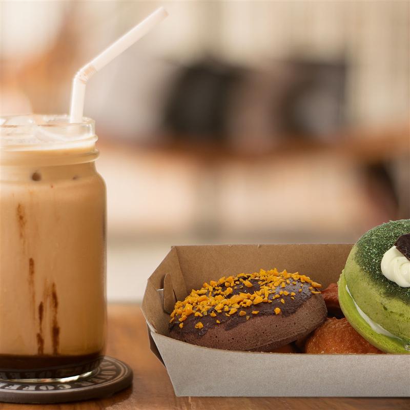 100Pcs Disposable Kraft Paper Food Box Fried Chicken Chips Exposure Box Disposable Food Containers