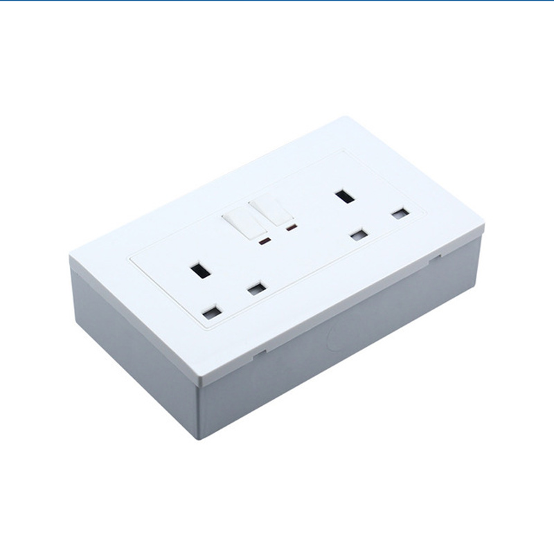 Wall Socket, Switch Mounting Box 146 Junction Box, European, British, Flameproof Plastic Box 146 * 86mm