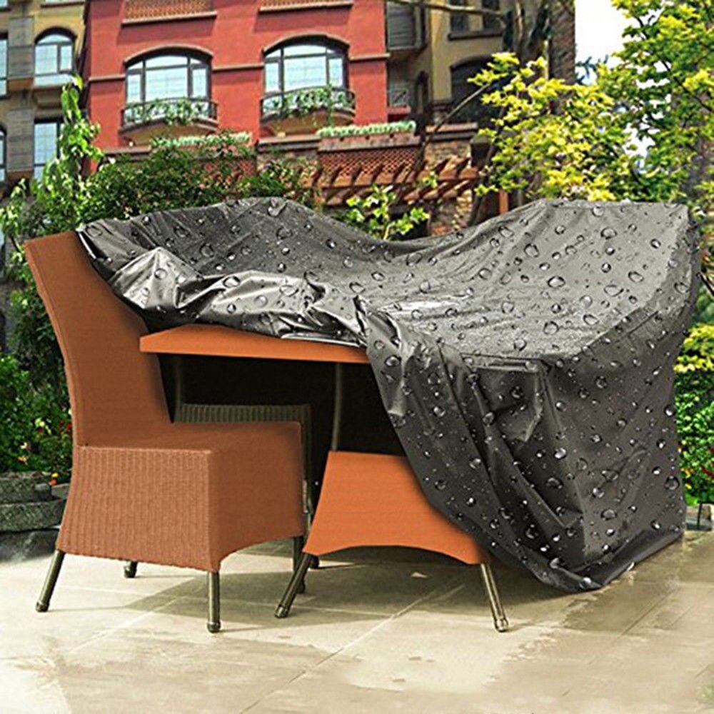 Utendørs vanntett støv bbq hagemøbler trekk parasoll trekk beskytter skygge seil nett: 270 x 180 x 89 møbler