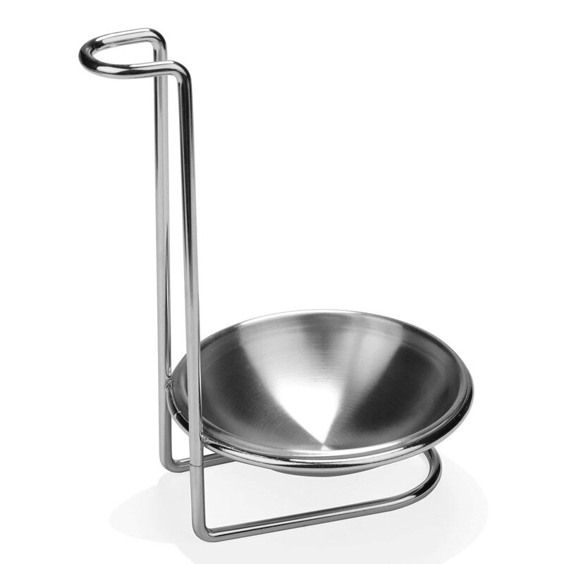 Stainless Steel Spoon Rest Holder,Long Handle Vertical Saving Soup Ladles Holders Ladle Rest Soup Ladle Holder
