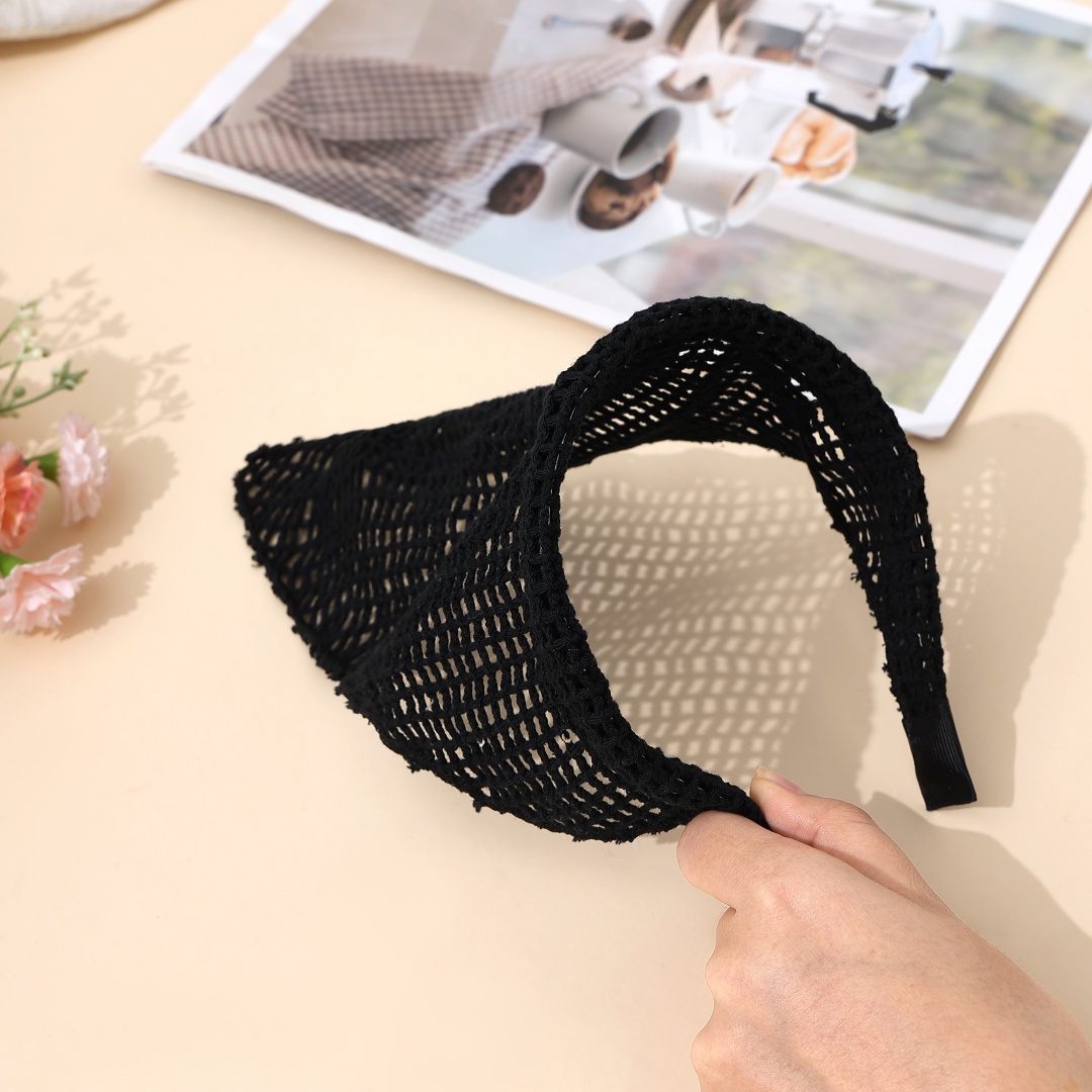 Pañuelo de algodón para niñas, diadema para primavera y verano, accesorios bonitos para el cabello: Verde esmeralda