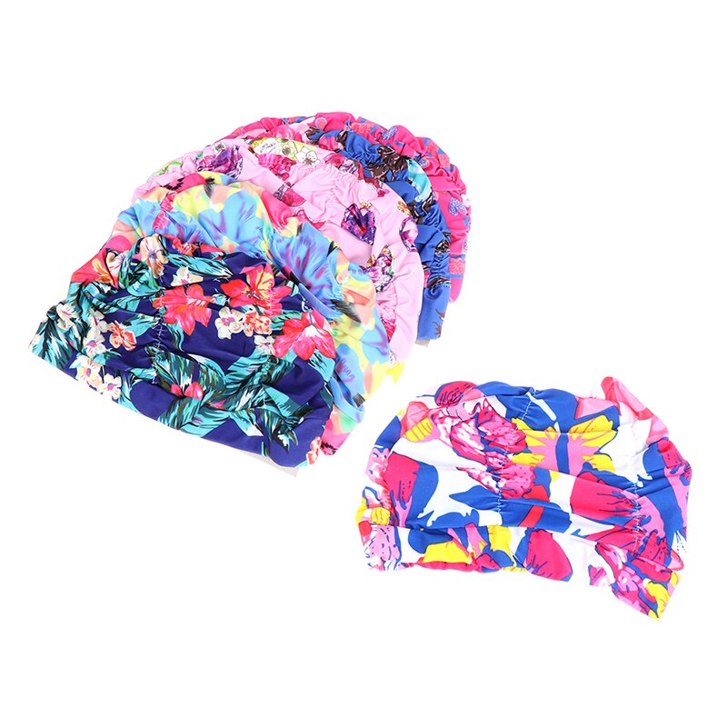 Lang Haar Badmuts Sport Swim Elastische Hoed Mannen Vrouwen Zwemt Nylon Tulband Caps