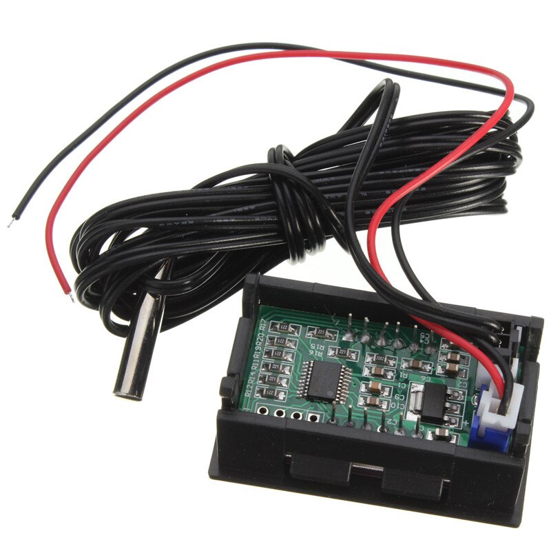 Yellow Green Light DC 5 - 12V 0.56" Tester Digital Thermometer Sensor -50-110 Celsius Temperature Gauge Green LED