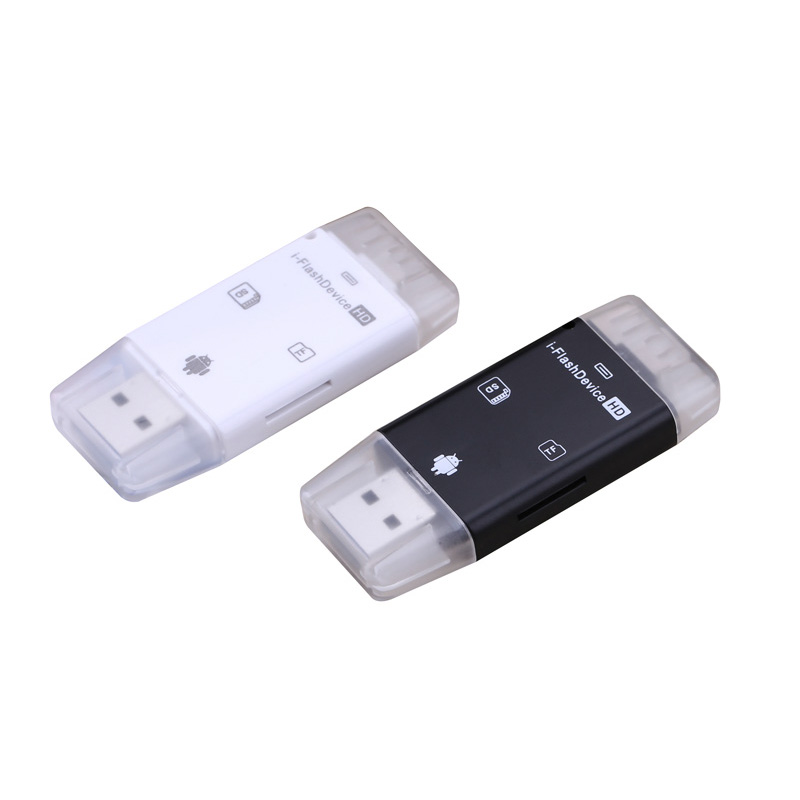 Ios Android Micro Usb Usb 3in1 Sd Tf Microsd Kaartlezer Memory Otg Kaartlezer Voor Iphone Ipad Voor Huawei voor Xiaomi Telefoon Pc