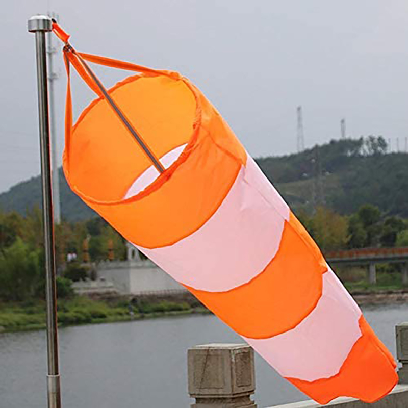 Manchon à vent extérieur 60/80/100cm, mesure de la Direction du vent, ceinture réfléchissante, girouette anti-déchirure pour aéroport, Aviation, jardin, ferme