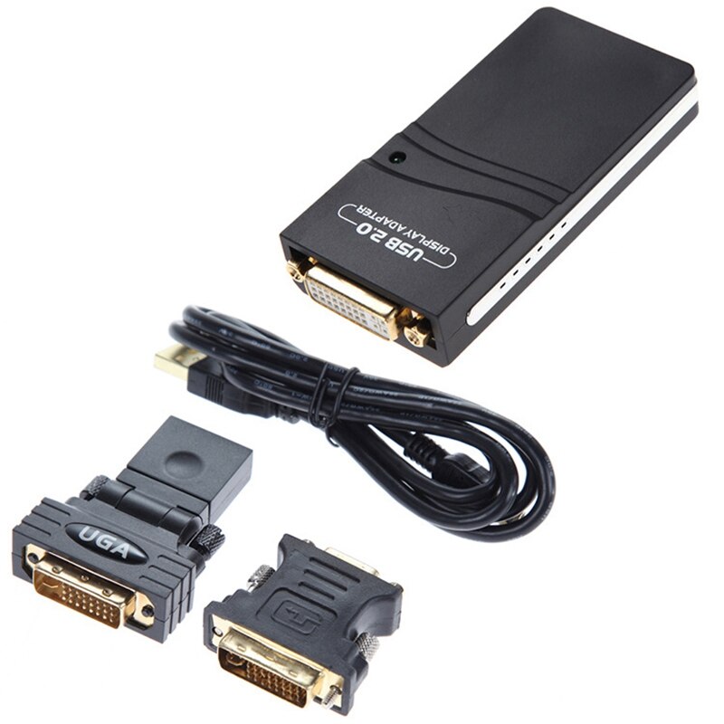 USB 2,0 UGA zu VGA/DVI/HDMI HD 1920X1080 Video Dh Adapter für Mehrere Monitore Konverter Adapter für PC