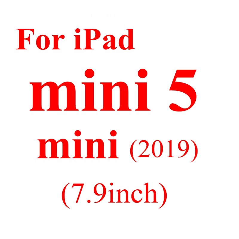 Anti-caída de caso para iPad aire 3 9,7 2 Mini 4 2 3 5 suave funda de silicona TPU para iPad Pro 10,5 11 12,9: For iPad mini5