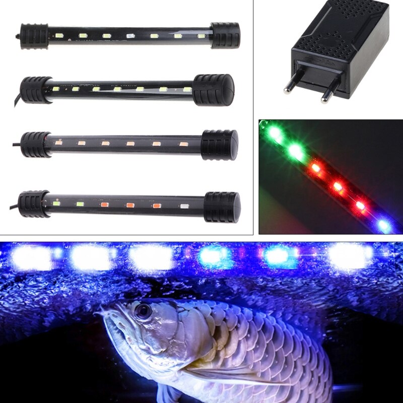 3.5W Dompelpompen Waterdichte Dsubmersible Water Aquarium Aquarium Led Licht Bar Lamp Strip Eu Plug