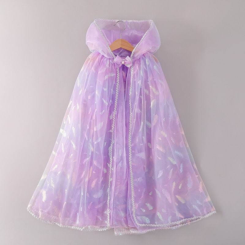Maglia Mare Fata Mantello per I Bambini Paillettes Star Star ry Cielo di Un Pulsante Di Natale Con Cappuccio Del Capo Poncho Sottile E20222: 5