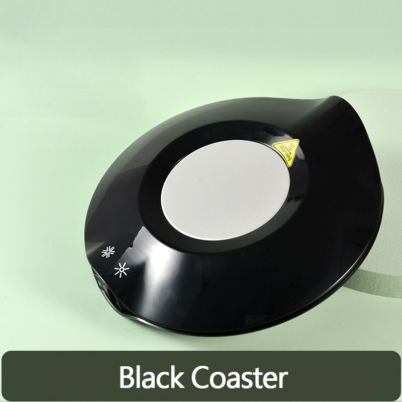 2 in 1 Tasse Heizung Kühl Tasse Platte Kühlung Getränke Getränke Können Thermostat Heißer Tee Macher Heizung Bahn Kühler Wärmer Pad: Schwarz