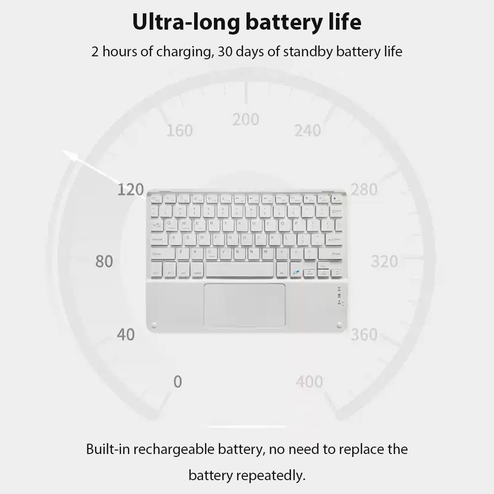 berühren-Tastatur und Maus für Android iOS Fenster Xiaomi Rosa kabellos-Tastatur mehrsprachige iPad-Tastatur lange bereithalten-Tastatur