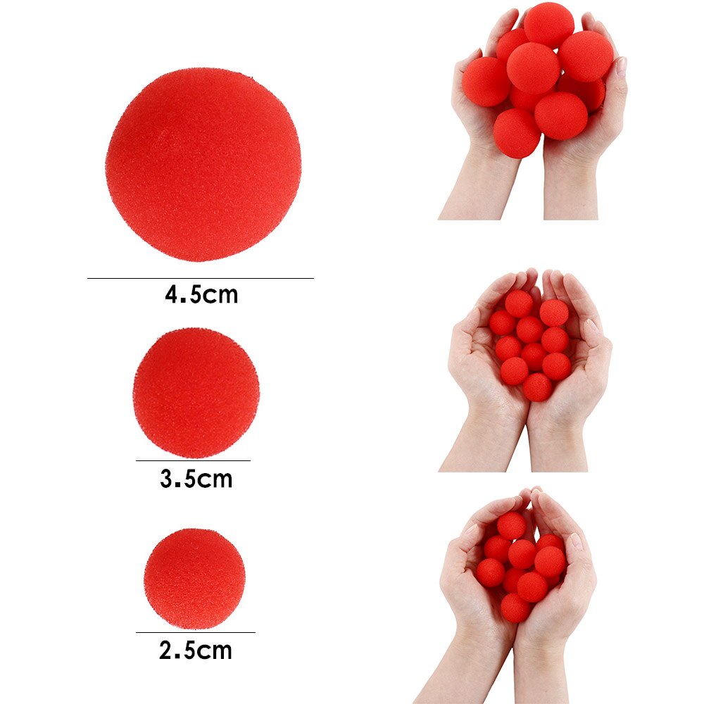 10 kpl 2.5/3.5/4.5cm sormen sienipallo taikatemppuja klassinen taikuri illuusio komedia lähikuva lavakortti taikatarvikkeet