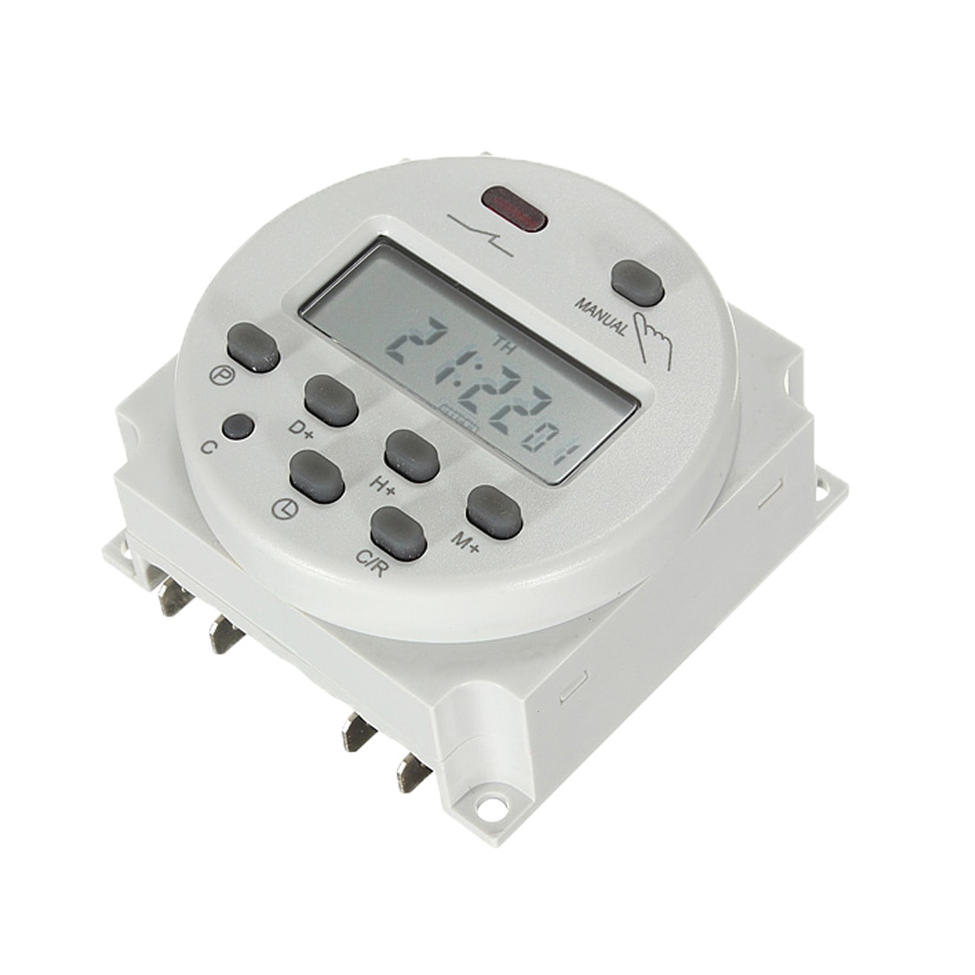 Digital timer switch ac /dc 12v 24v 110 v 120v 220v digital lcd strøm uge mini programmerbart timer relæ indbygget batteri