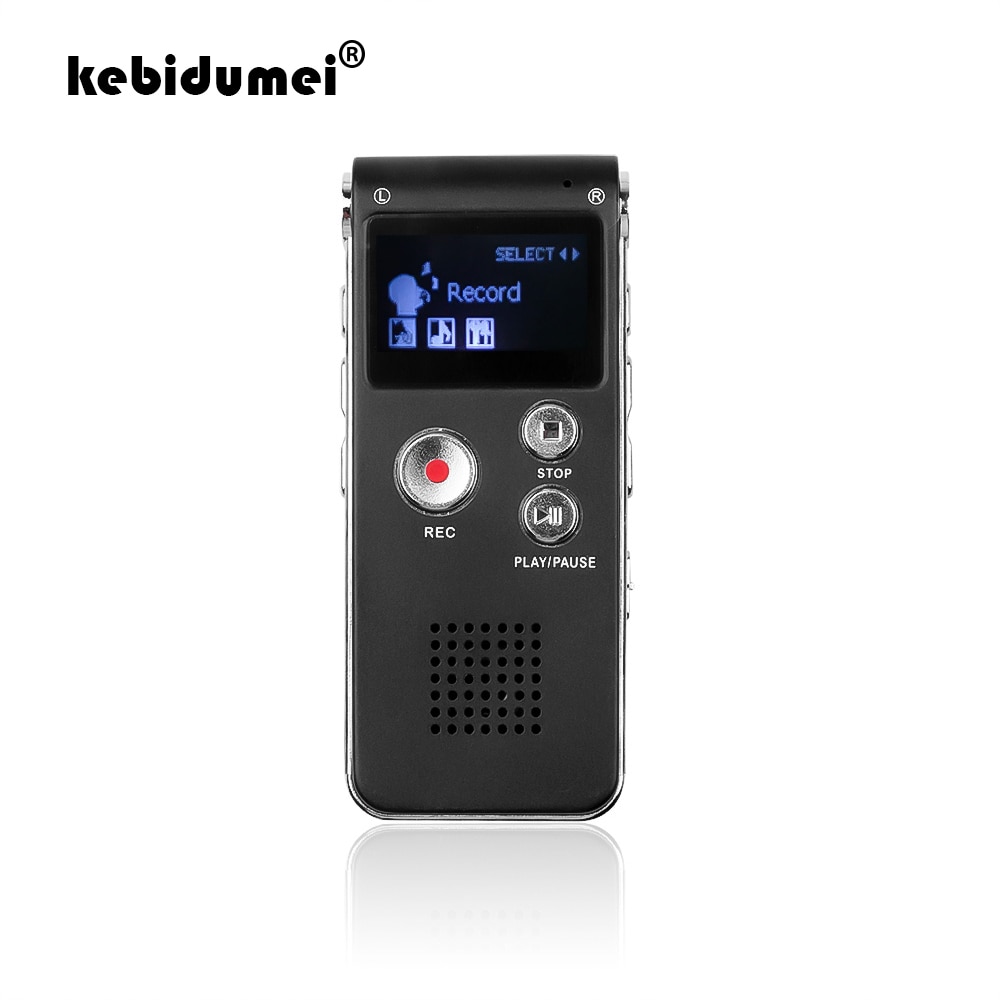 Kebidumei 8GB Mini Digital Audio Voice Recorder Mini USB Flash Digital Audio Voice Opname 650Hr Dictafoon MP3 Speler