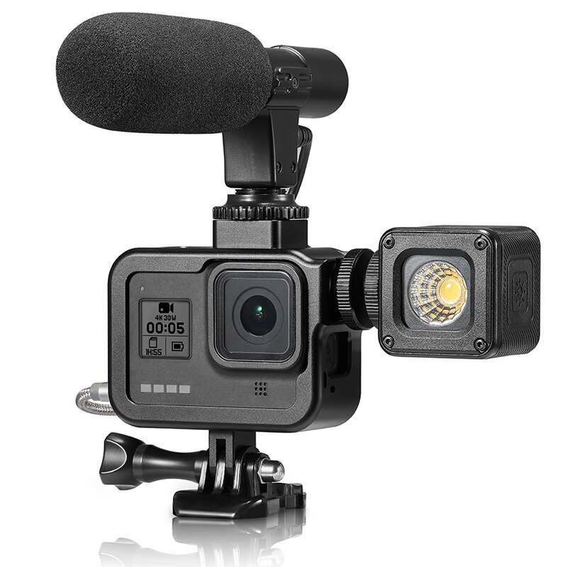 Skyddsram i aluminium för fodral till gopro hero 8 go pro sport actionkameratillbehör