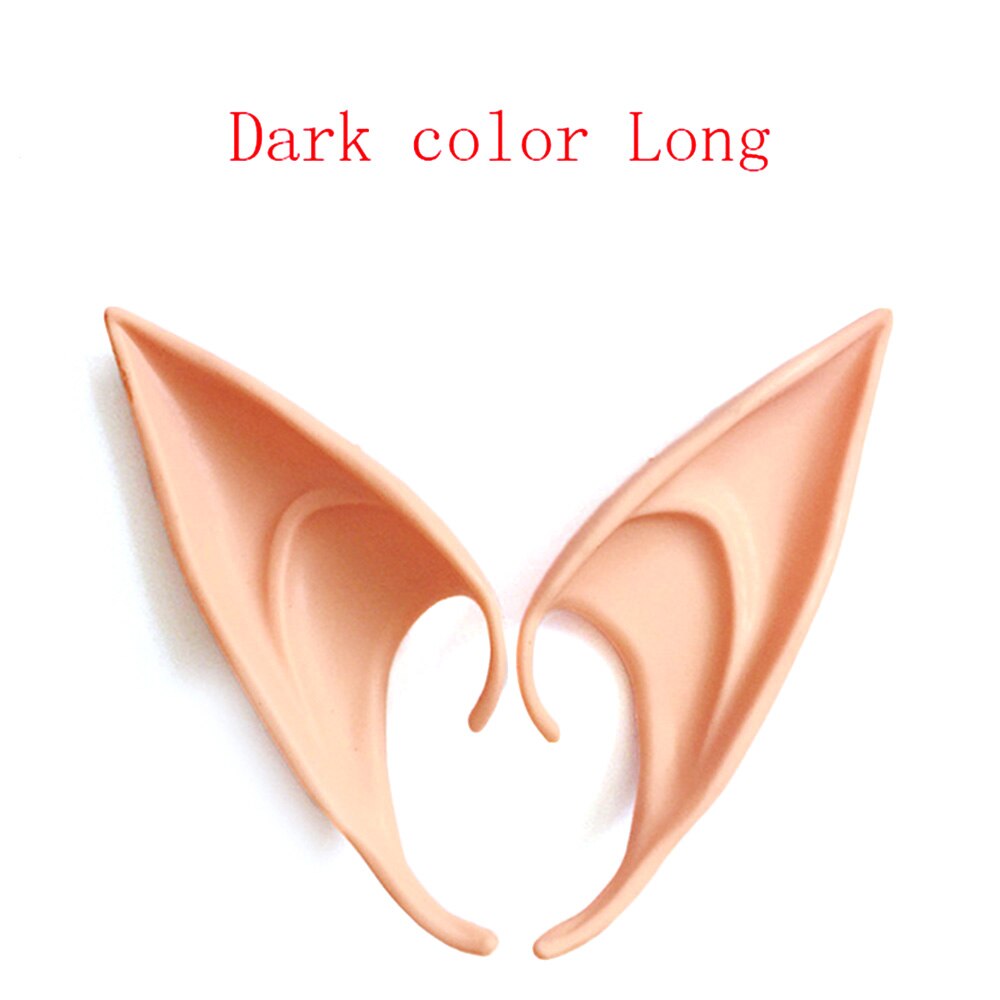 Látex suave punto mágico Ángel Hada elfo orejas Cosplay máscara Halloween mascarillas máscara Prosthetic Anime decoración suministros de