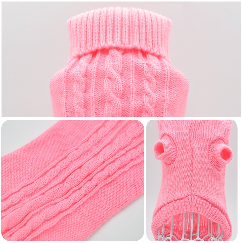 Kæledyr hund kat tøj vinter efterår varm kat strikket sweater trøje hvalp mops frakke tøj pullover strikket skjorte killingetøj