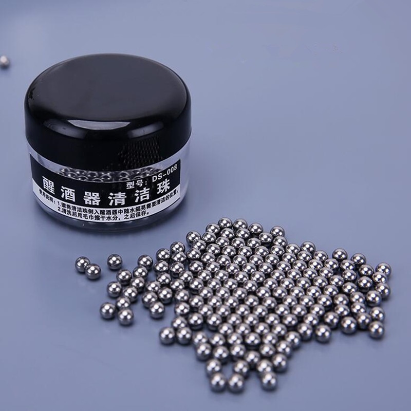 Decanter cleaning ball with storage box No Scratches cleaning beads for red wine cup glass cleaner bar accessories