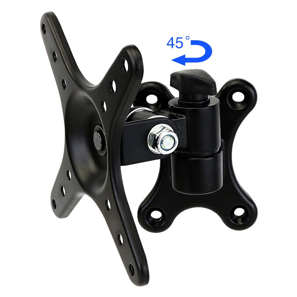 Adjustable Angle Home 14 To 27inch TV Bracket Strong Bearing Flat Screen Support Universal Wall Mount Rotatable Rack Hanging