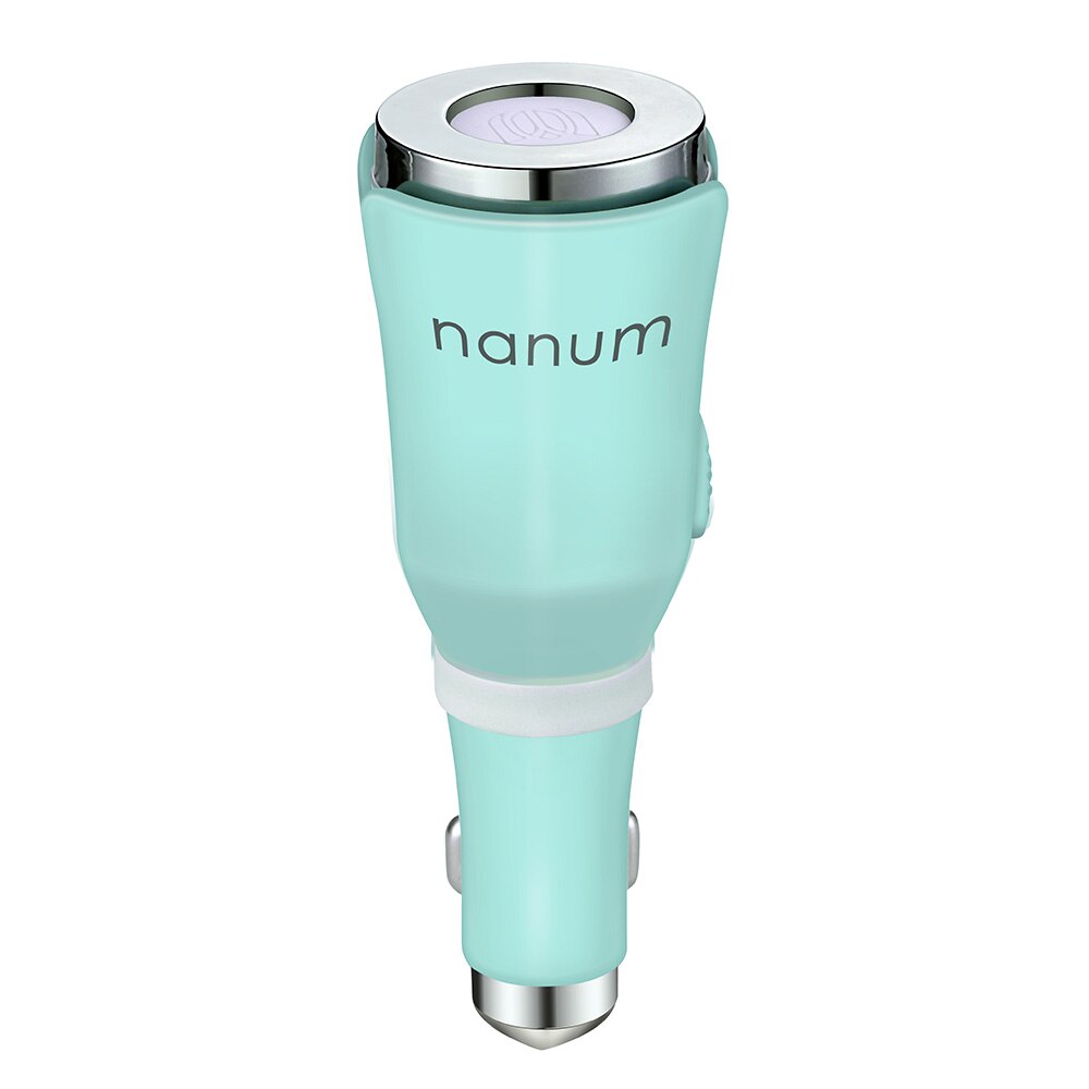 M tulipán difusor de Aroma para coche, purificador de aire, cargador de coche, elimina el olor de la fragancia, martillo de seguridad USB, negro, blanco, azul, Rosa, Verde: Azul