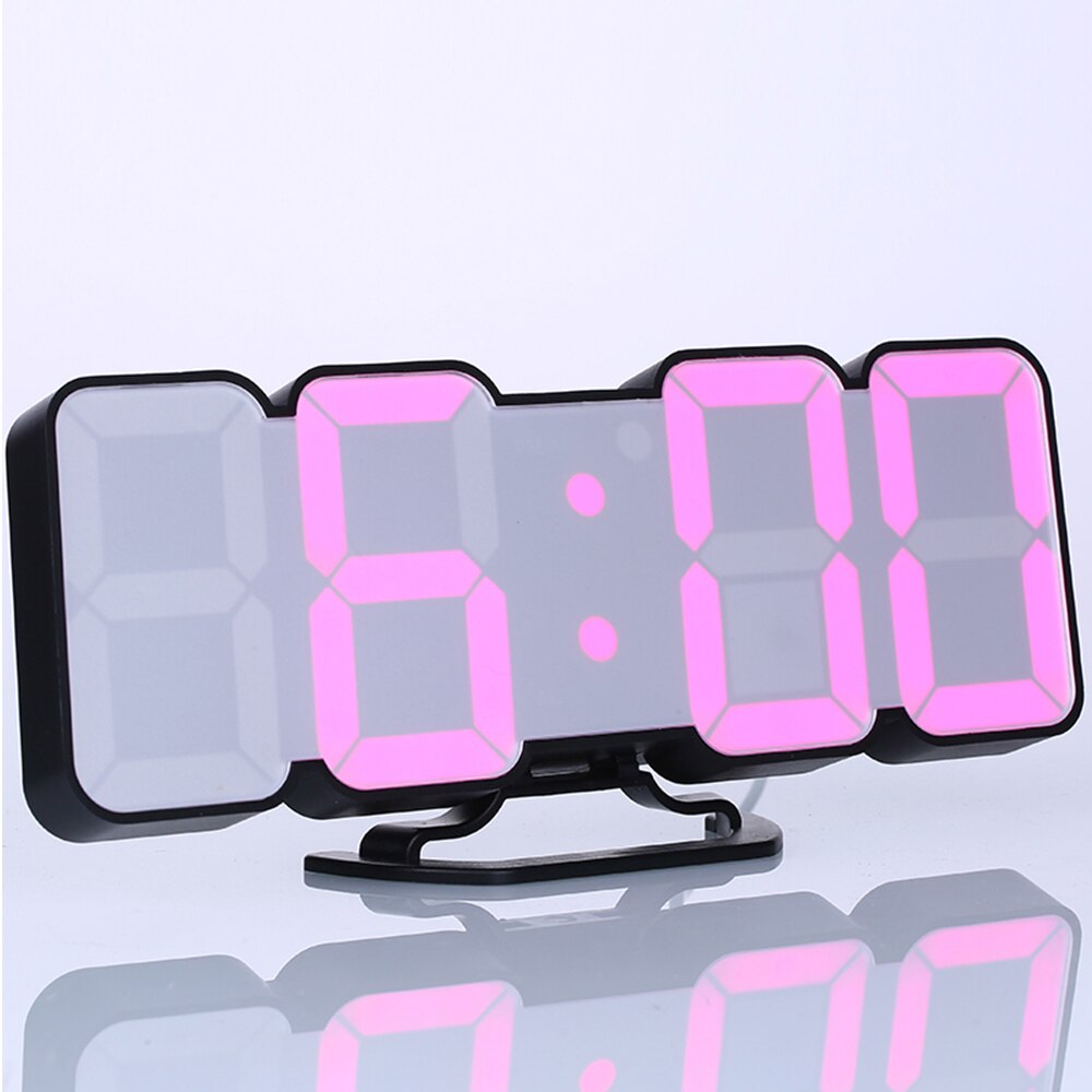 Moderne 3D Große Wanduhr LED Digital USB Elektronische Uhren Auf Die Wand Luminous Alarm Tisch Uhr Desktop Hause decor