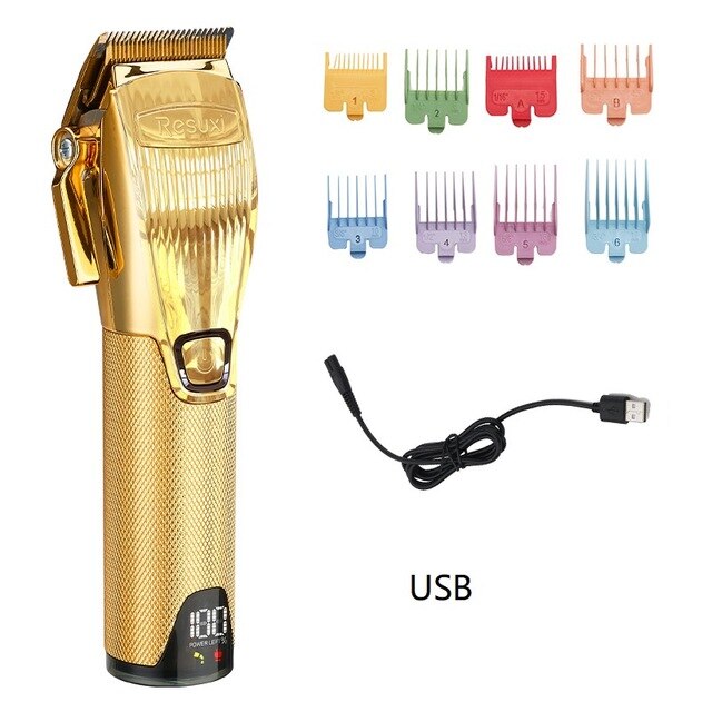 WEIDZ Golden Beard Trimmer Hair Trimmer Hair Clippers Hair Cutting Machine Moser Wahl Clipper Haircut Machine: USB Cable