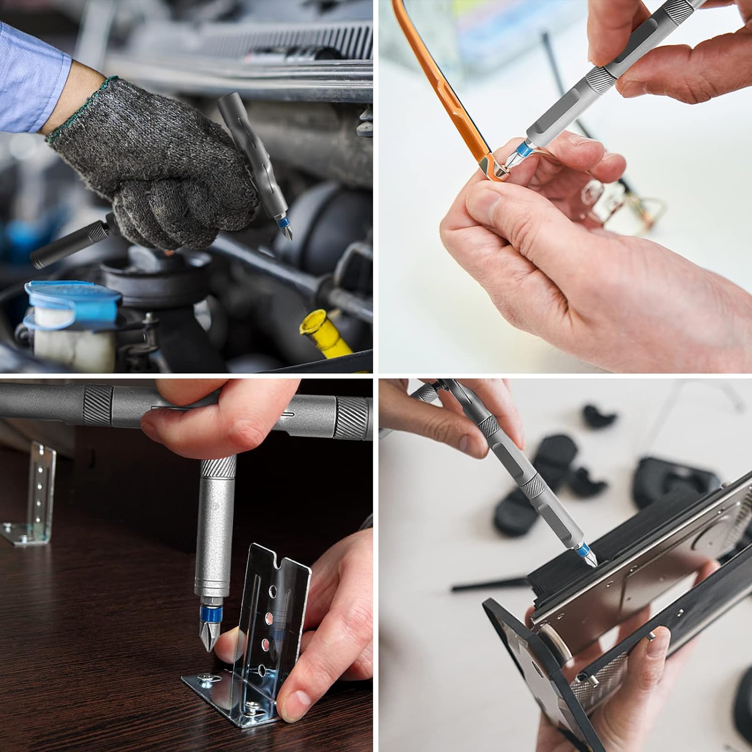 VMAN 24in1 Multifunction Ratchet Screwdriver Set Multi Magnetic Bits Mini Repair Tool Kit Household Tool For PC & Iphone Etc.