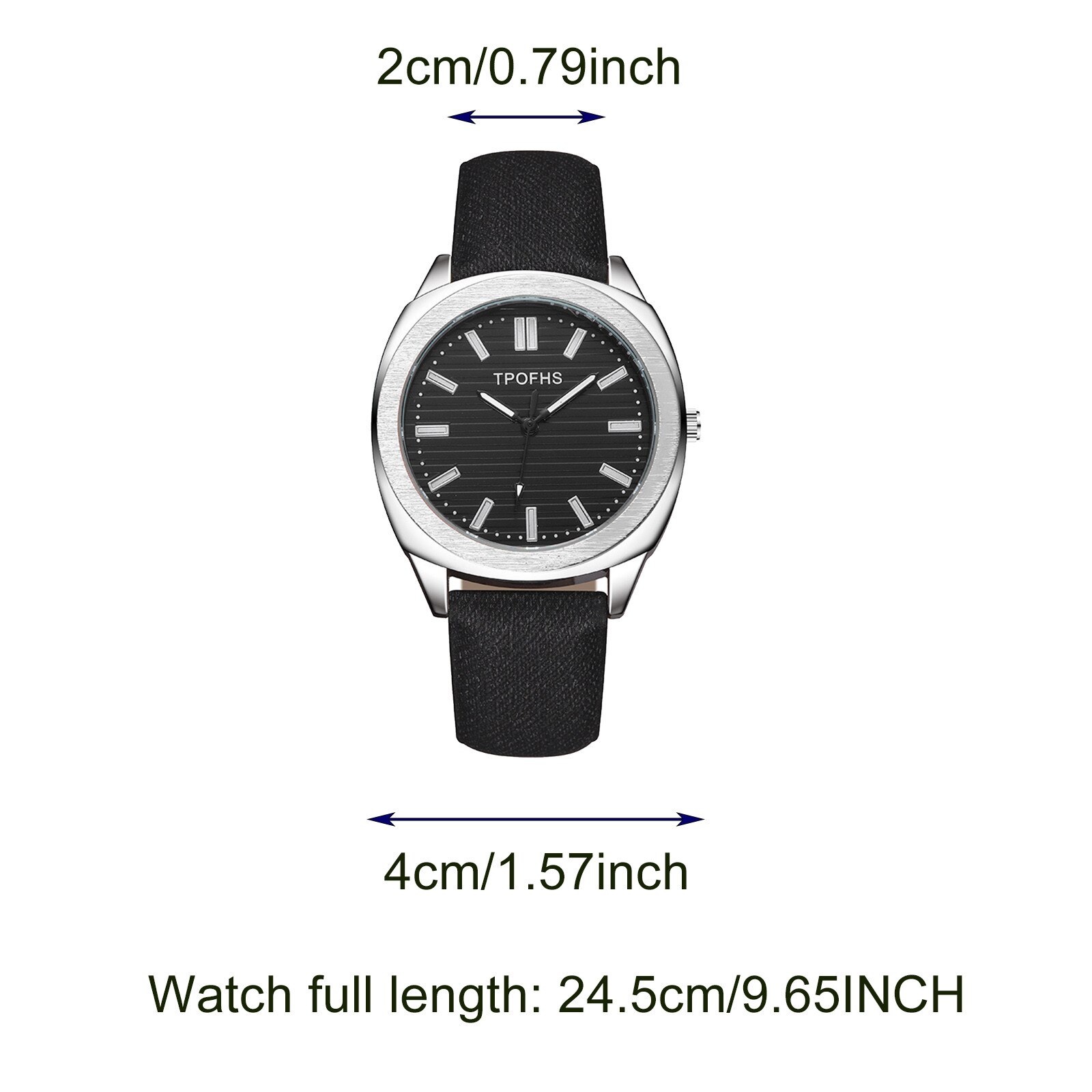 Trendy Versatile Quartz Watch Pattern Imitation Leather Band Alloy Quartz Watch Round Glass Stylish Analog Clock Reloj