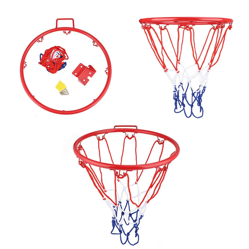 1 Pc Basketball Ring Hoop Net Wall Mounted Outdoor Hanging Basket Set For Kids Wall Mounted Basketball Rim Net Indoor Sport