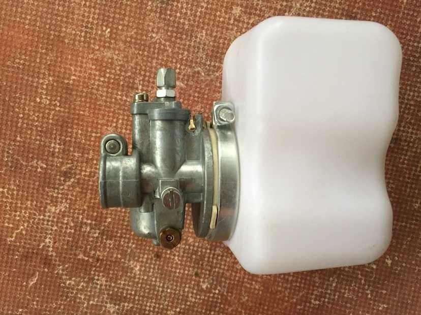 Karburator udskiftning knallert/pocket fit peugeot 103 gurtner style 12mm air.