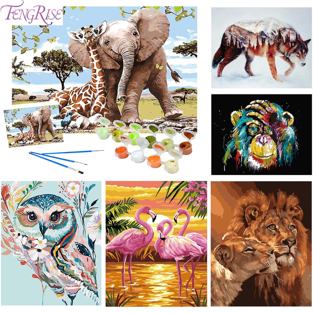Animals Oil Painting By Numbers Adults Paints By Numbers Animals Pictures Oil Painting By Numbers Set Coloring By Numbers