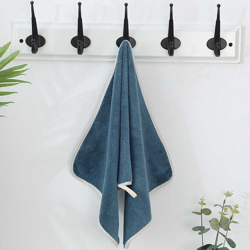 Themis towel quick-drying towel washing face towel 35X75cm: Blue