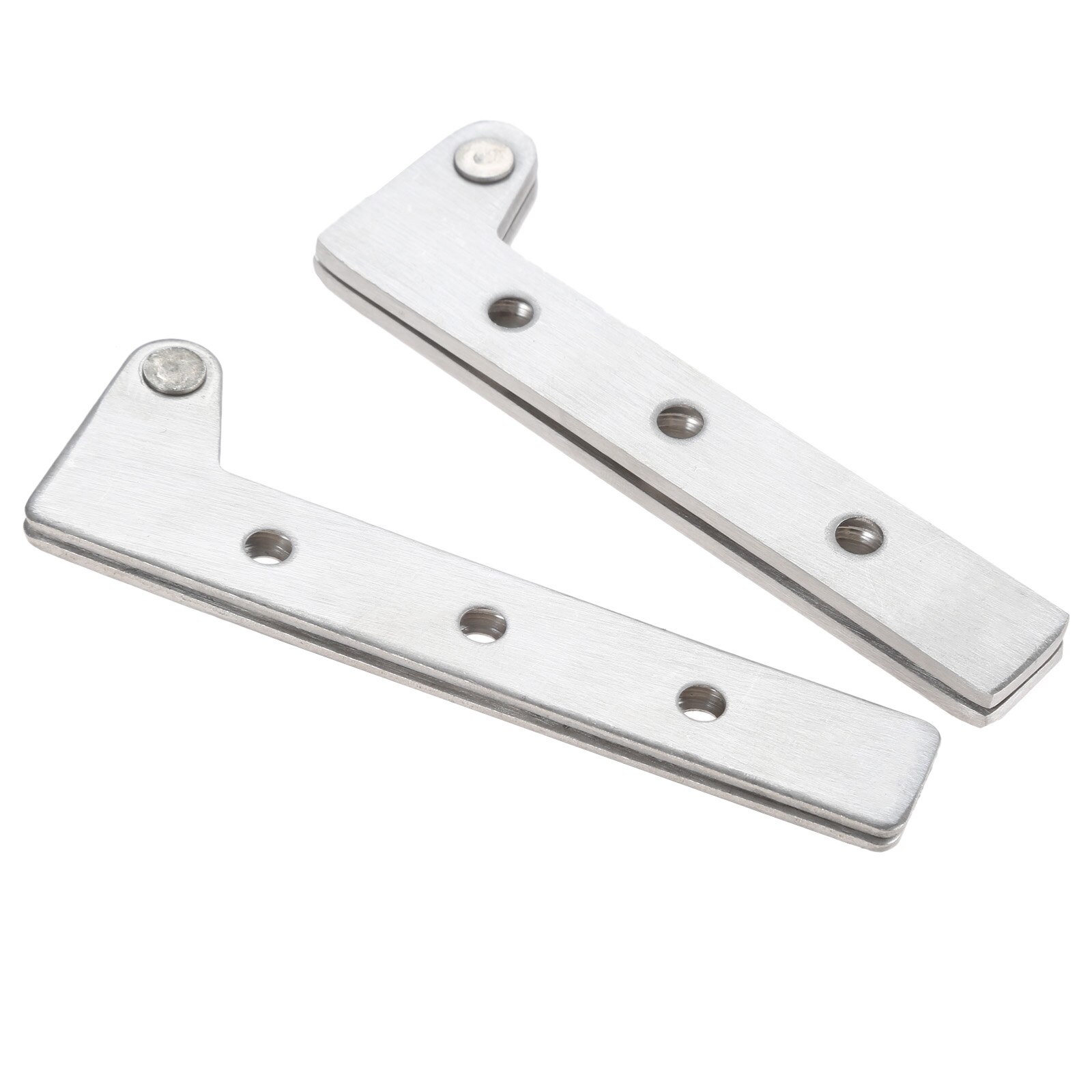 2pcs Pivot Hinges Offset Knife Hinges Inset Door Stainless Steel 360 Degree Rotating Hinges