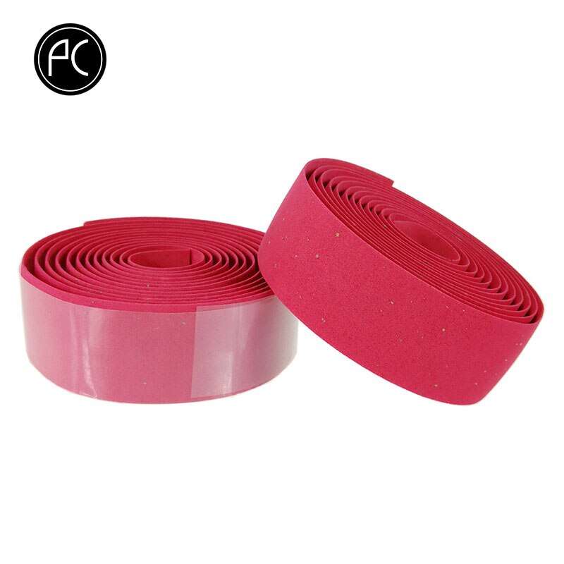 PCycling-Cinta para manillar de bicicleta, estilo de virutas de madera, equipo fijo para bicicleta de montaña o carretera, cinta clásica Retro para manillar, envoltura de 2 barras: RED