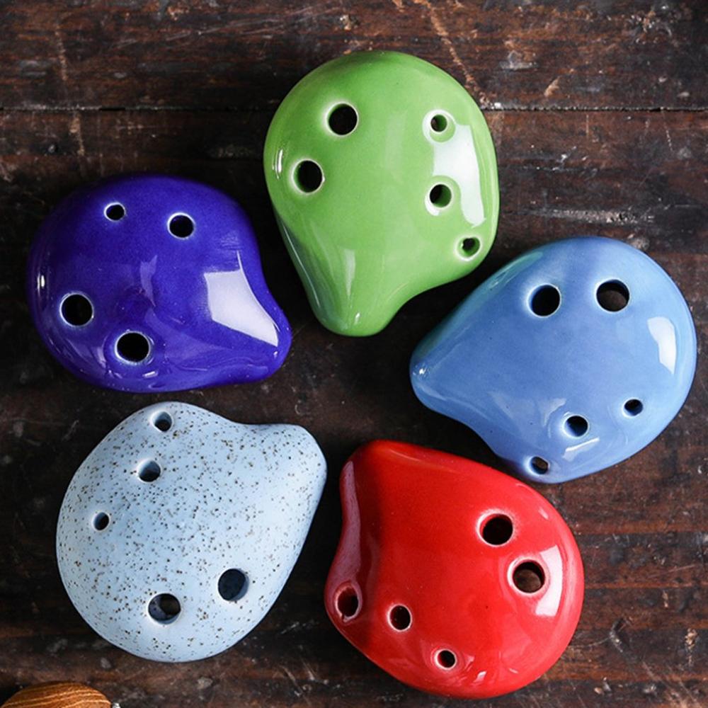 Ocarina Fluit 6 Gat Sopraan C Keramische Flauta Ocarina Of Time Mini Ocarina Fluit Kid 'S Speelgoed Muziekinstrumenten