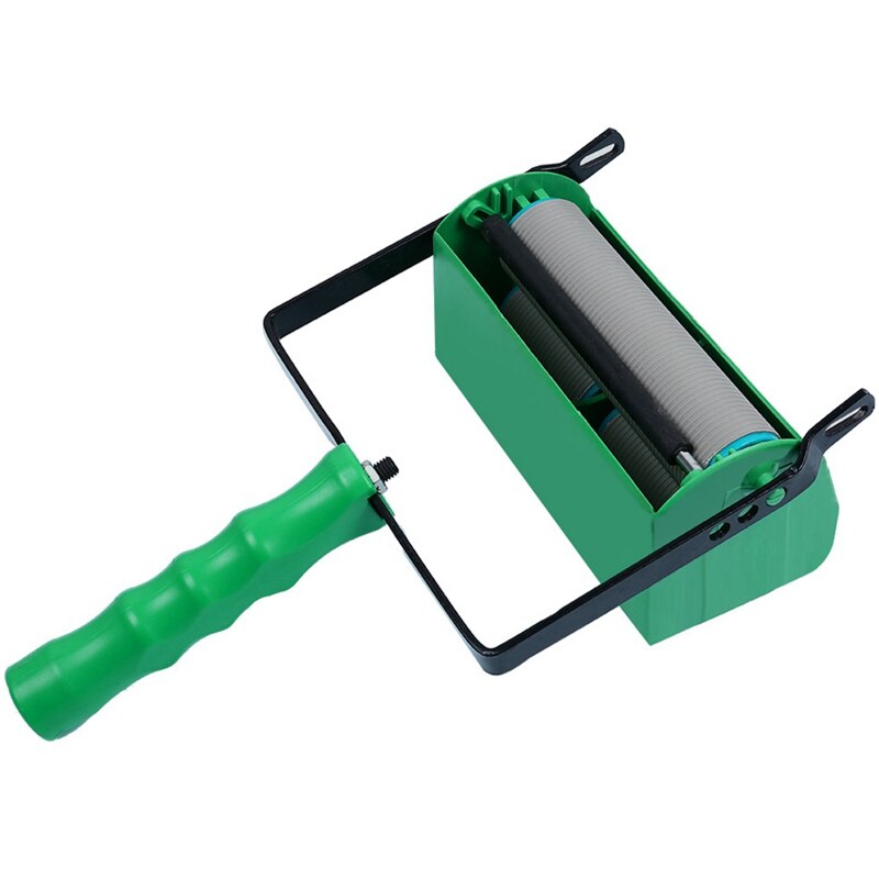 Double Color Wall Decoration Paint Painting Machine For 7 Inch Roller Brush Green Tool