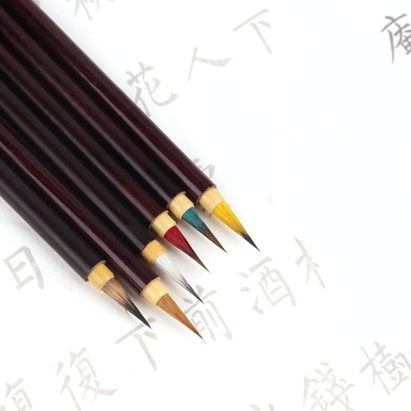 Calligraphy Brush Pen Set Chinese Watercolor Painting Brush Set Meticulous Freehand Painting Writing Brush Hook Line Calligraphy